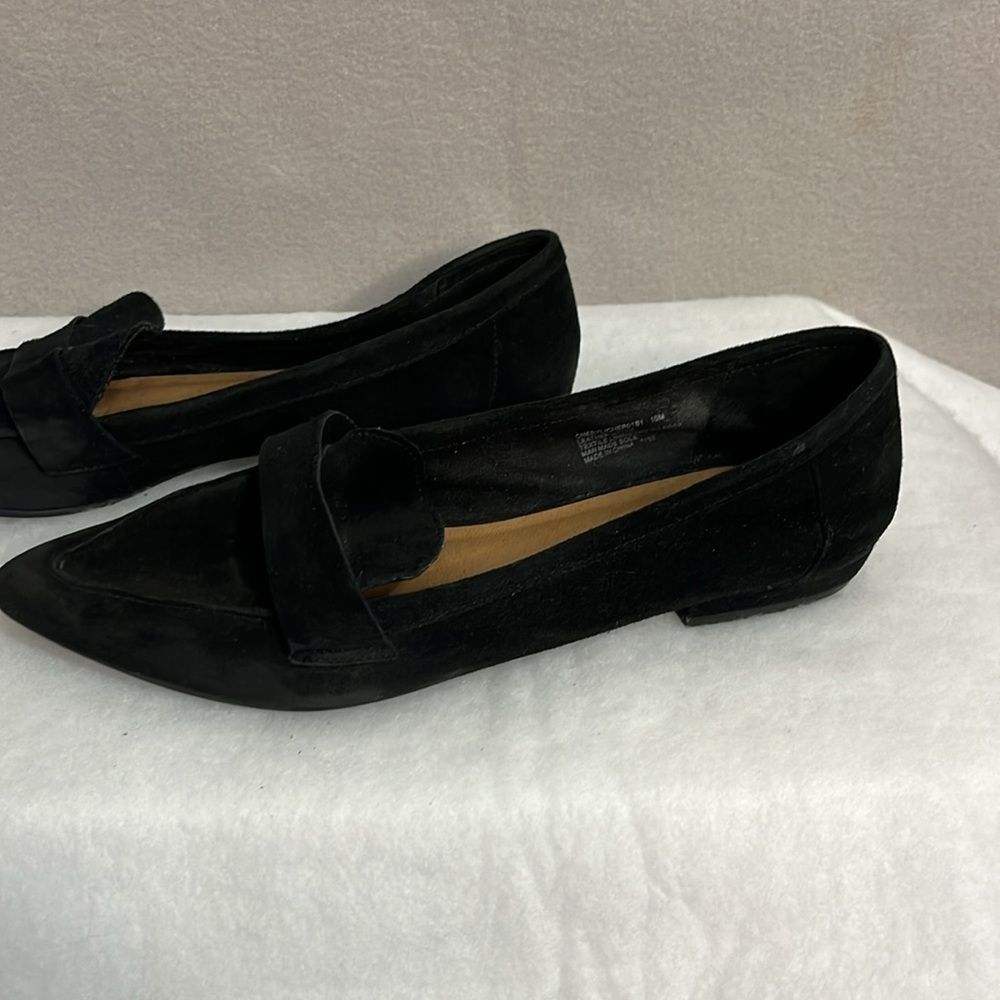 Steve Madden Womens Slip On Loafers Suede Size 10 Black - Picture 4 of 13